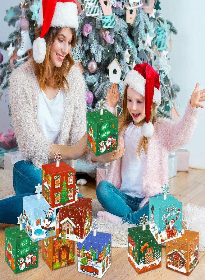 Qpout 27Pcs Christmas Candy Boxes for Gift Giving,3D Xmas Goody Gift Cookies Treat Boxes,Decorative Christmas Favor Boxes for Holiday Xmas Party Favors Supplies Christmas Tree Decoration - Image 5